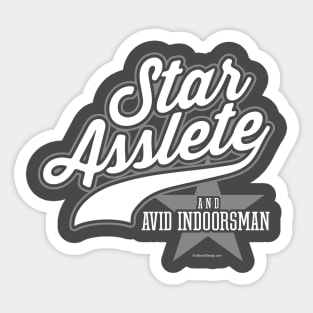 Star Asslete (Avid Indoorsman) Sticker